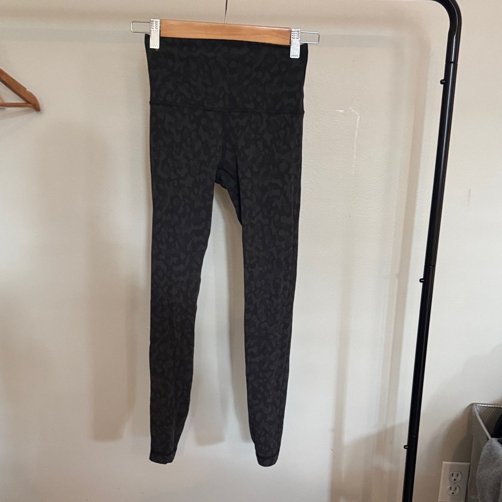 lululemon athletica Charcoal Patterned Leggings